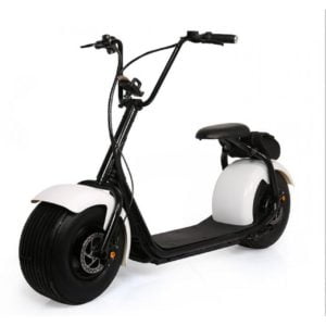 Двуместен електрически скутер Харли 1000W, Бяло